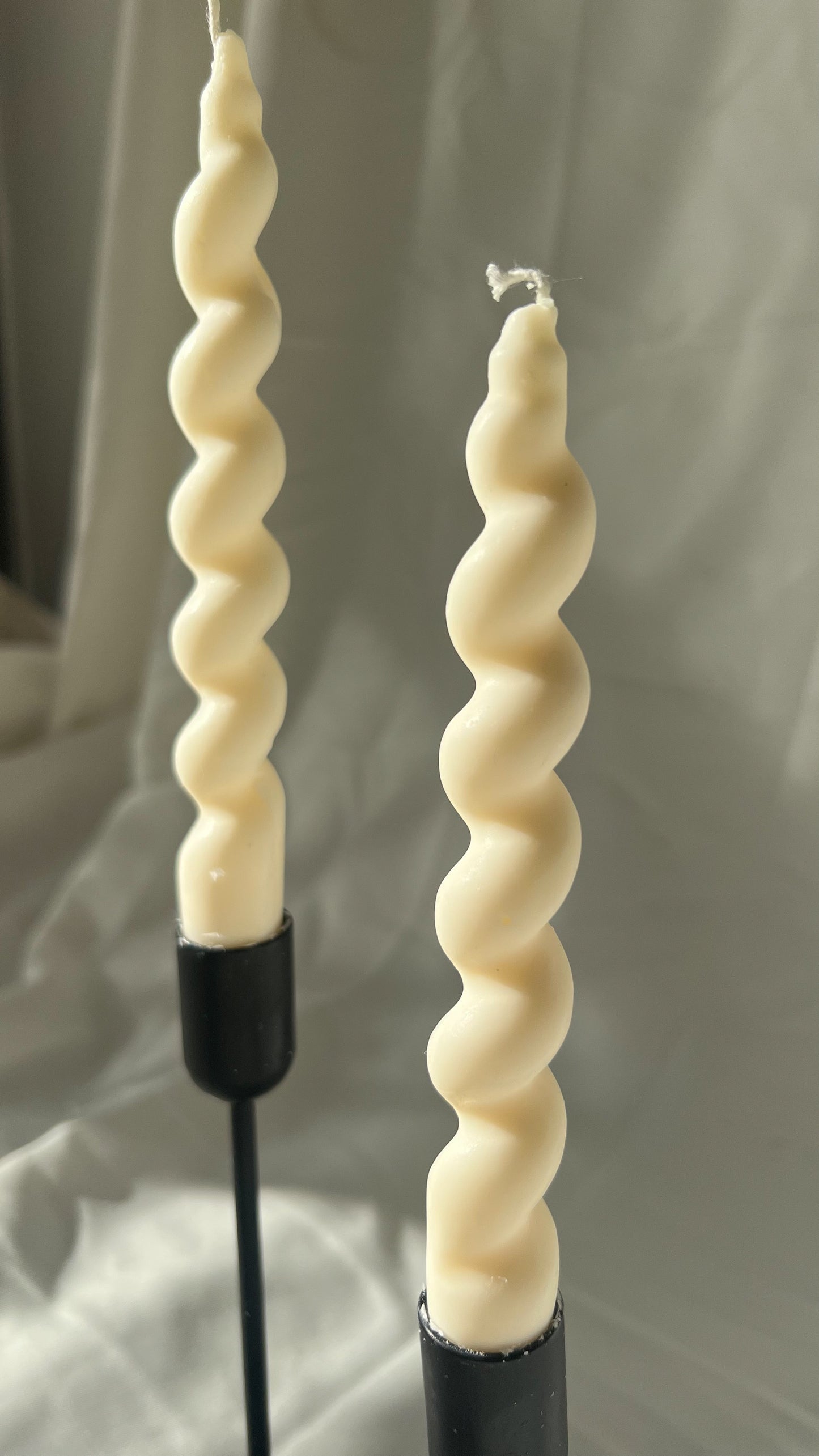 Swirl Taper Candle Set