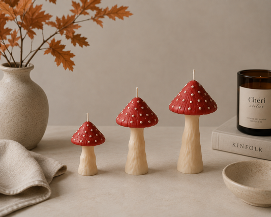 Toadstool Candles - Autumn Candles
