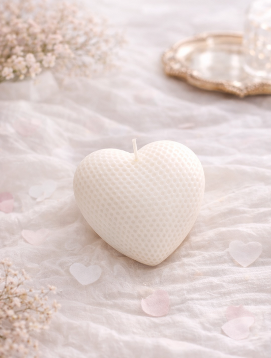 Velvet Heart Candle