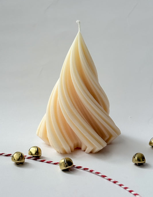 Twisted Christmas Tree Candle - Christmas Collection