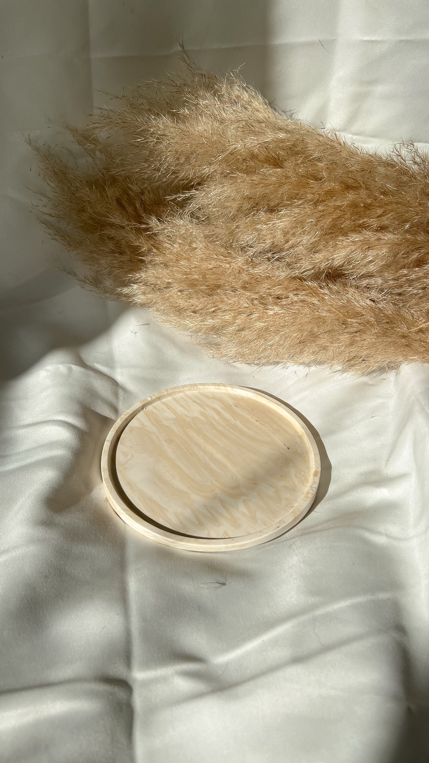 Round Trinked Tray - Marble