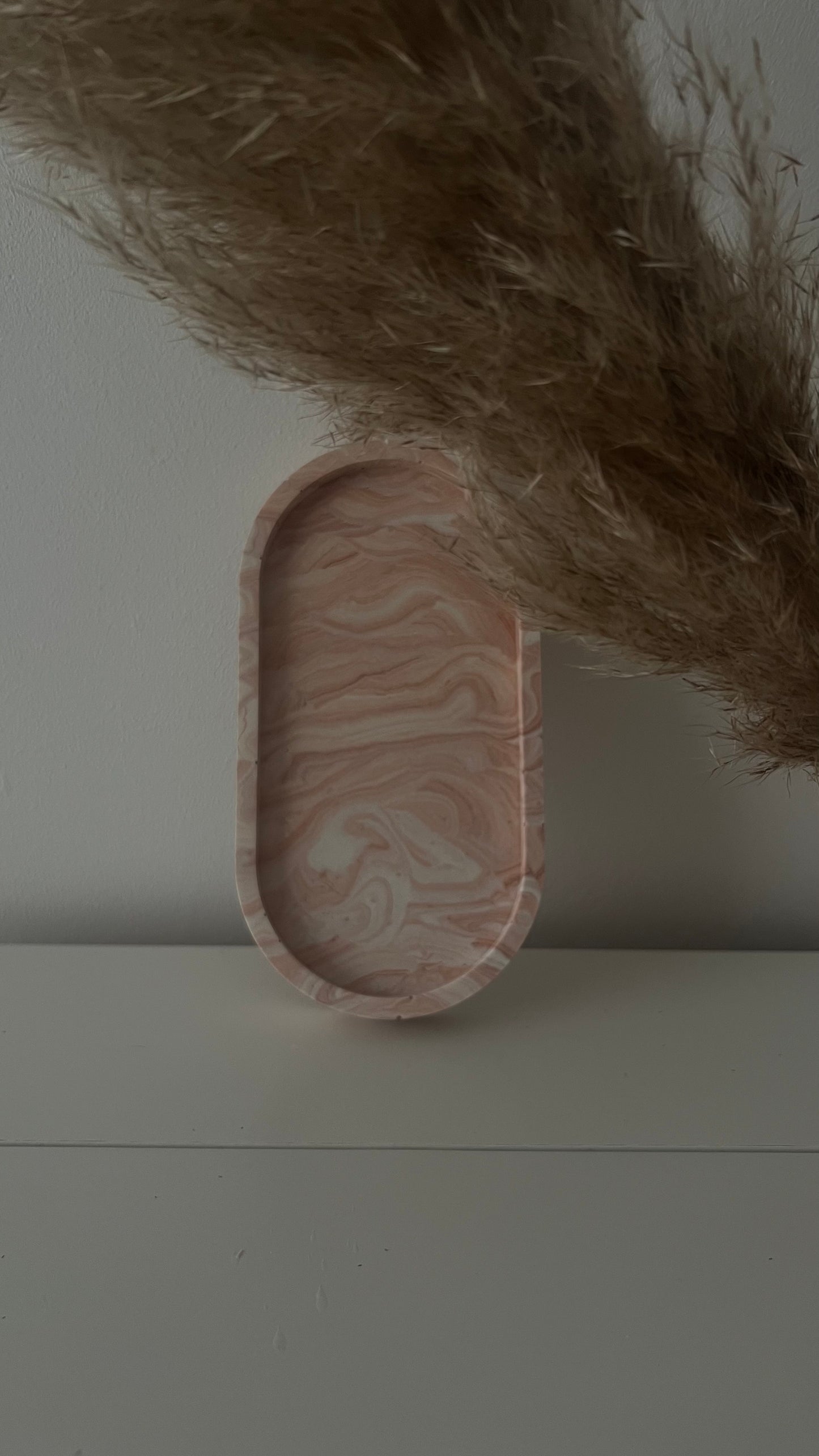 Oval Trinket Tray - Marble