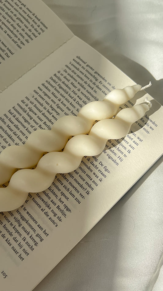 Swirl Taper Candle Set