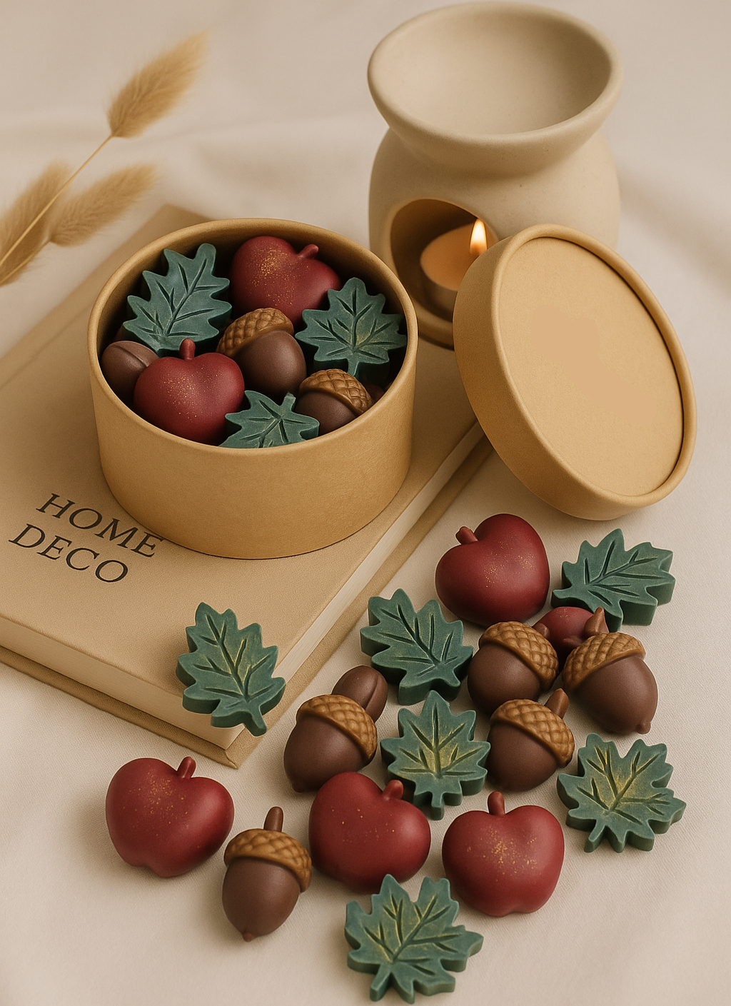 Herfst wax melts cinnamon & apple - Handgemaakt door cheri atelier