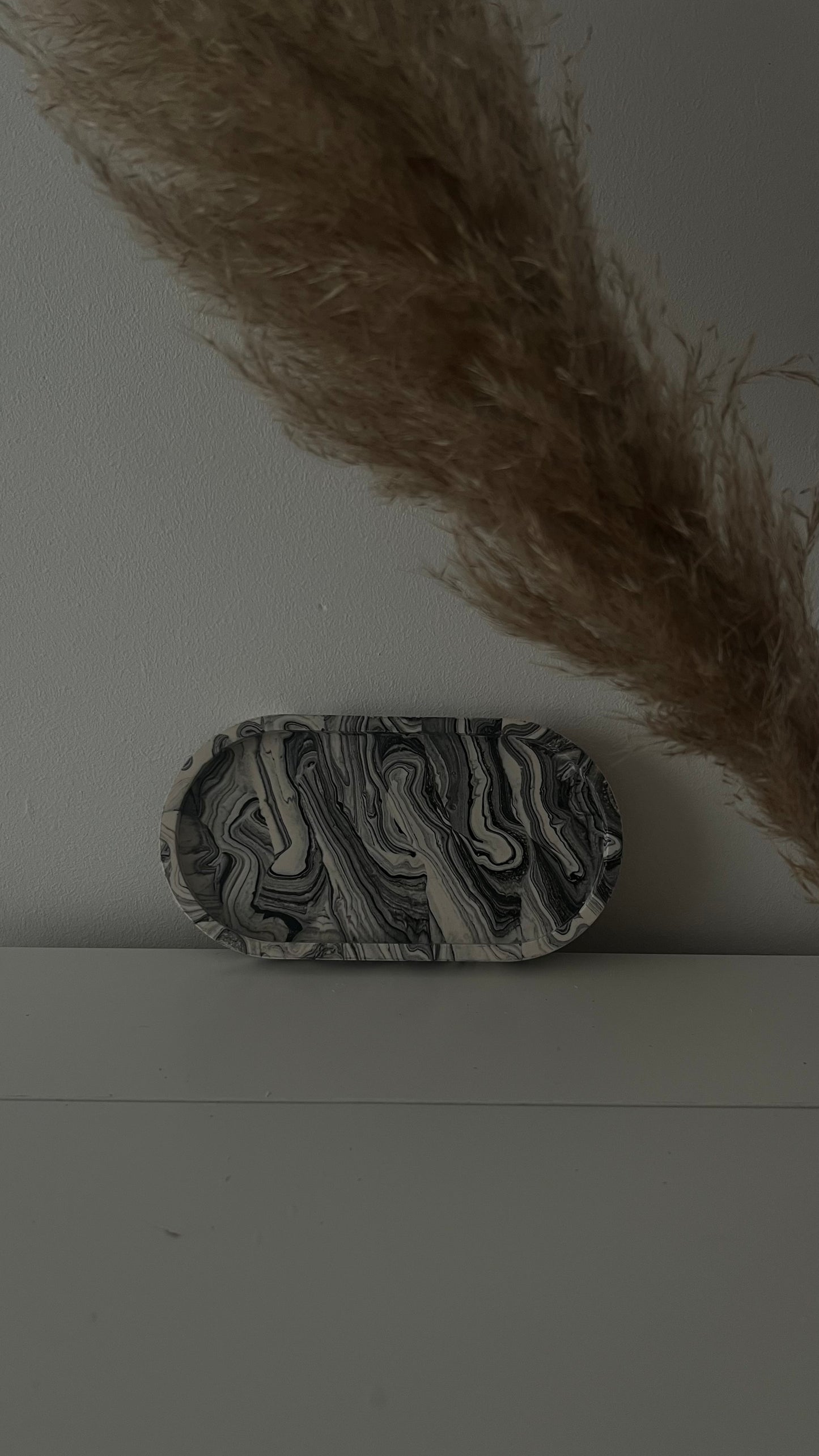 Oval Trinket Tray - Marble