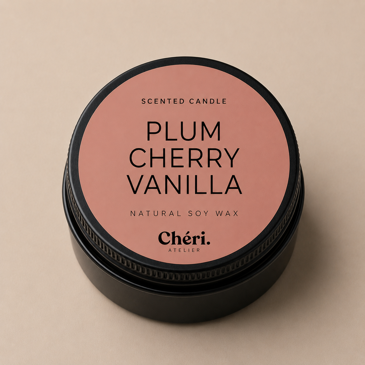 Plum Cherry Vanilla - Mini Scented Candle