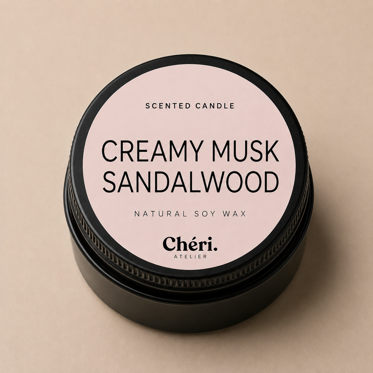 Creamy Musk Sandalwood - Mini Scented Candle