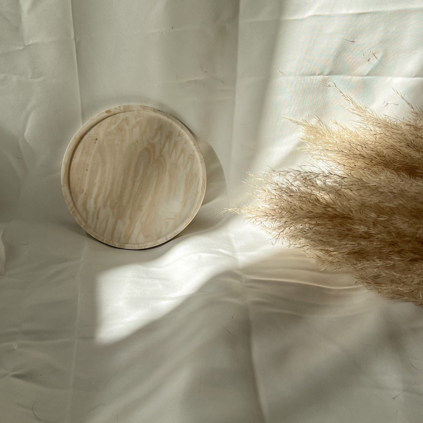 Round Trinked Tray - Marble