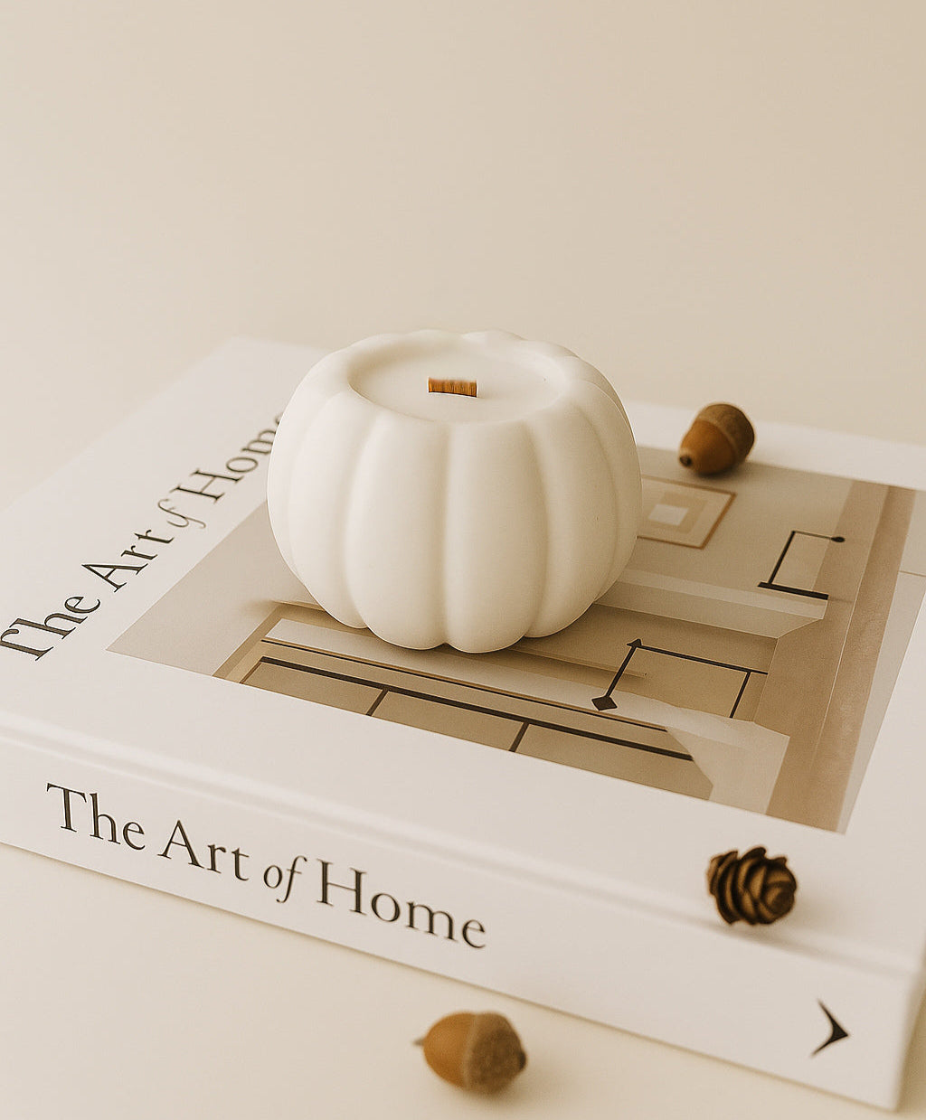 Pumpkin Pompoen theelicht soja was soywax vegan fall herfst autumn