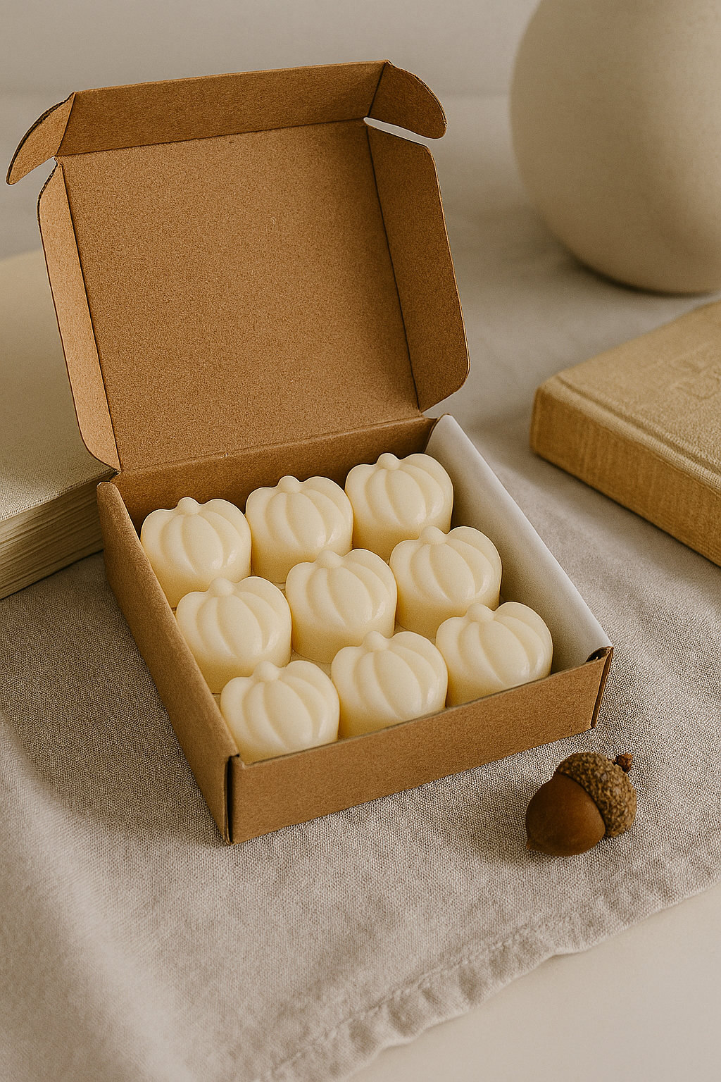 Herfst wax melts pumpkin spice van sojawas - handgemaakt door chéri atelier