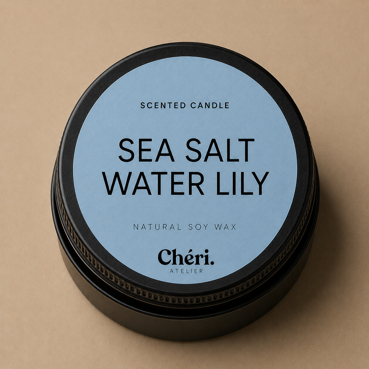 Sea Salt Waterlily - Mini Scented Candle