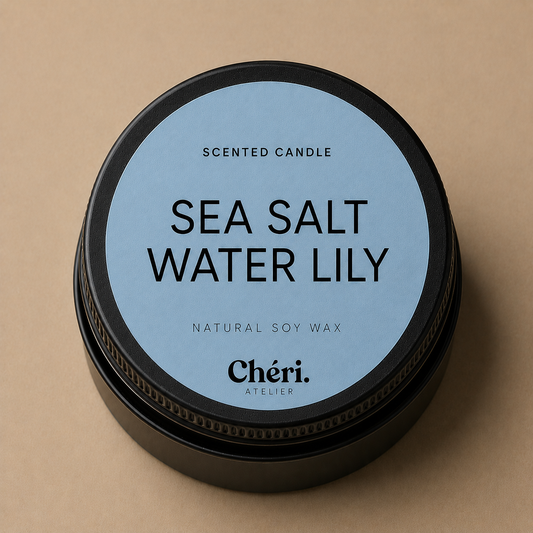 Sea Salt Waterlily - Mini Scented Candle
