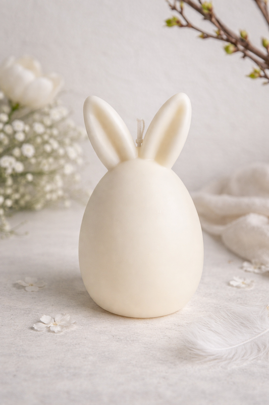 Easter Bunny Candle - Straight Ears