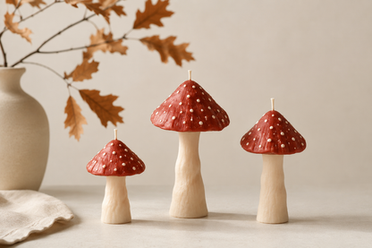 Toadstool Candles - Autumn Candles