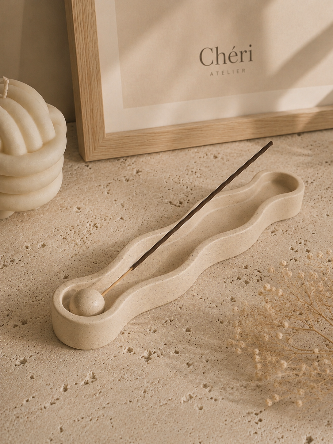 Wavy Incense Stick Holder - Classic