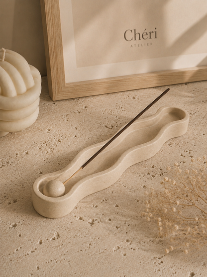 Wavy Incense Stick Holder - Classic