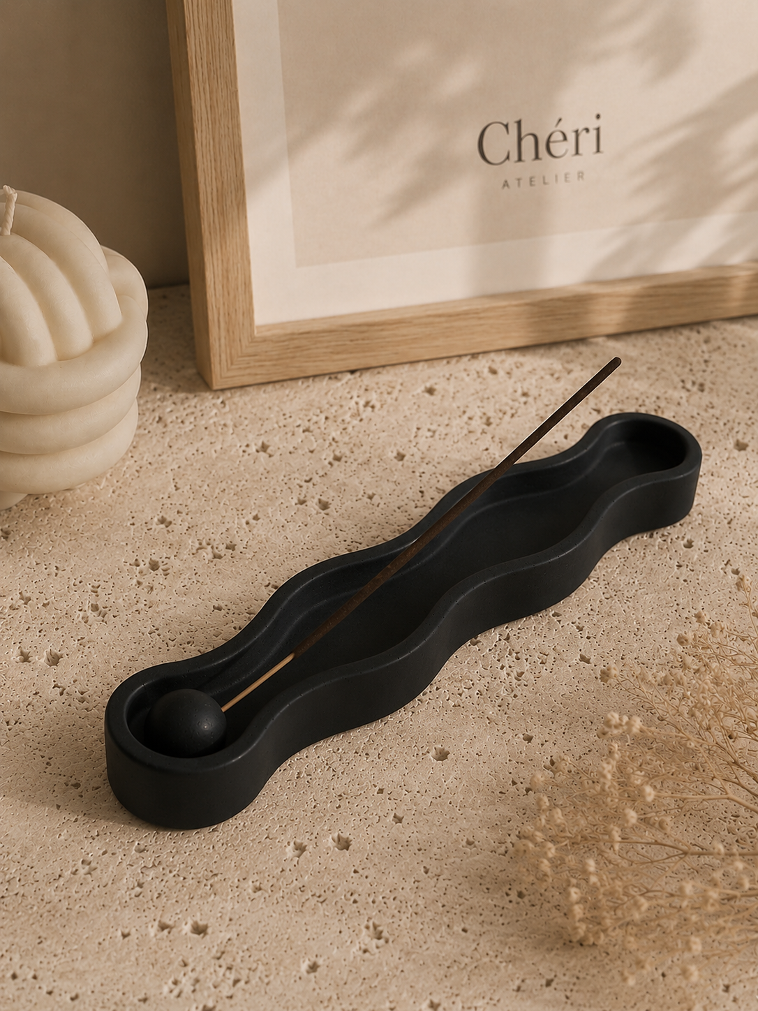 Wavy Incense Stick Holder - Classic