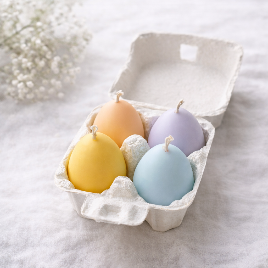 Easter Egg Candle Set - Set of 4