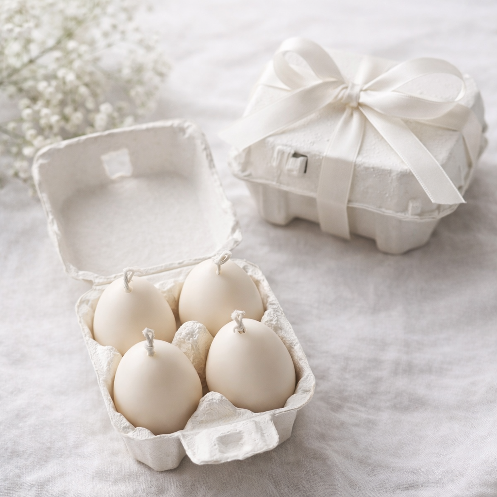 Easter Egg Candle Set - Set of 4