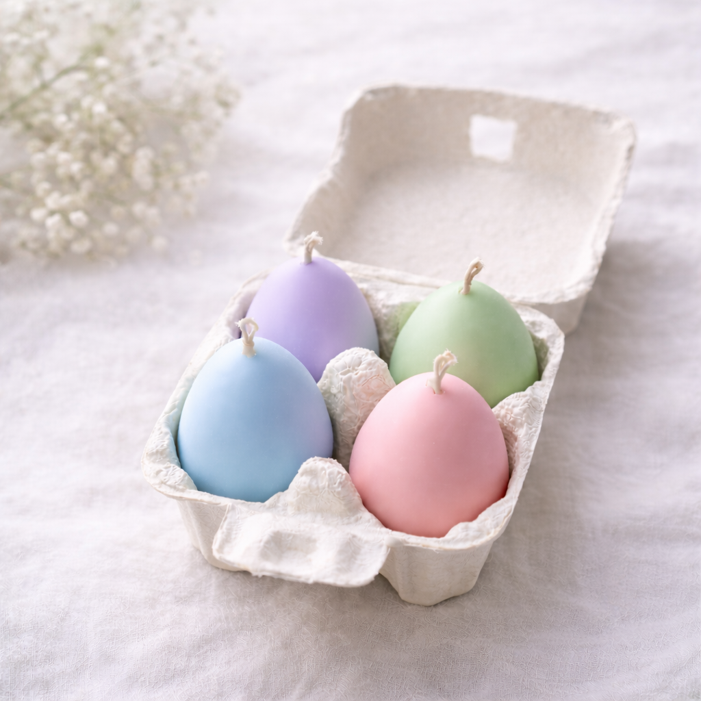 Easter Egg Candle Set - Set of 4