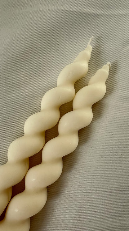 Swirl Taper Candle Set