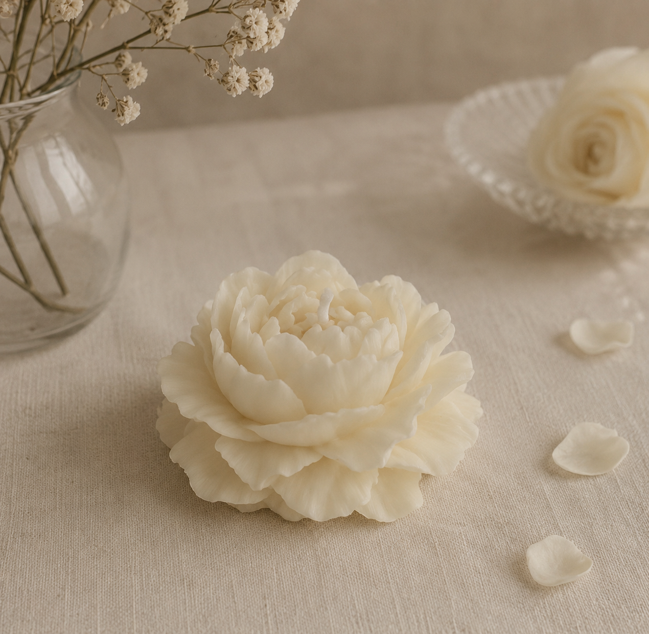 Peony Candle