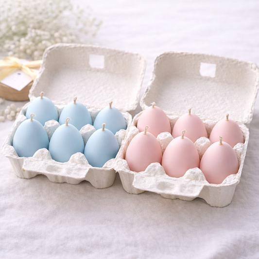 Easter Egg Candle Set - Set of 6