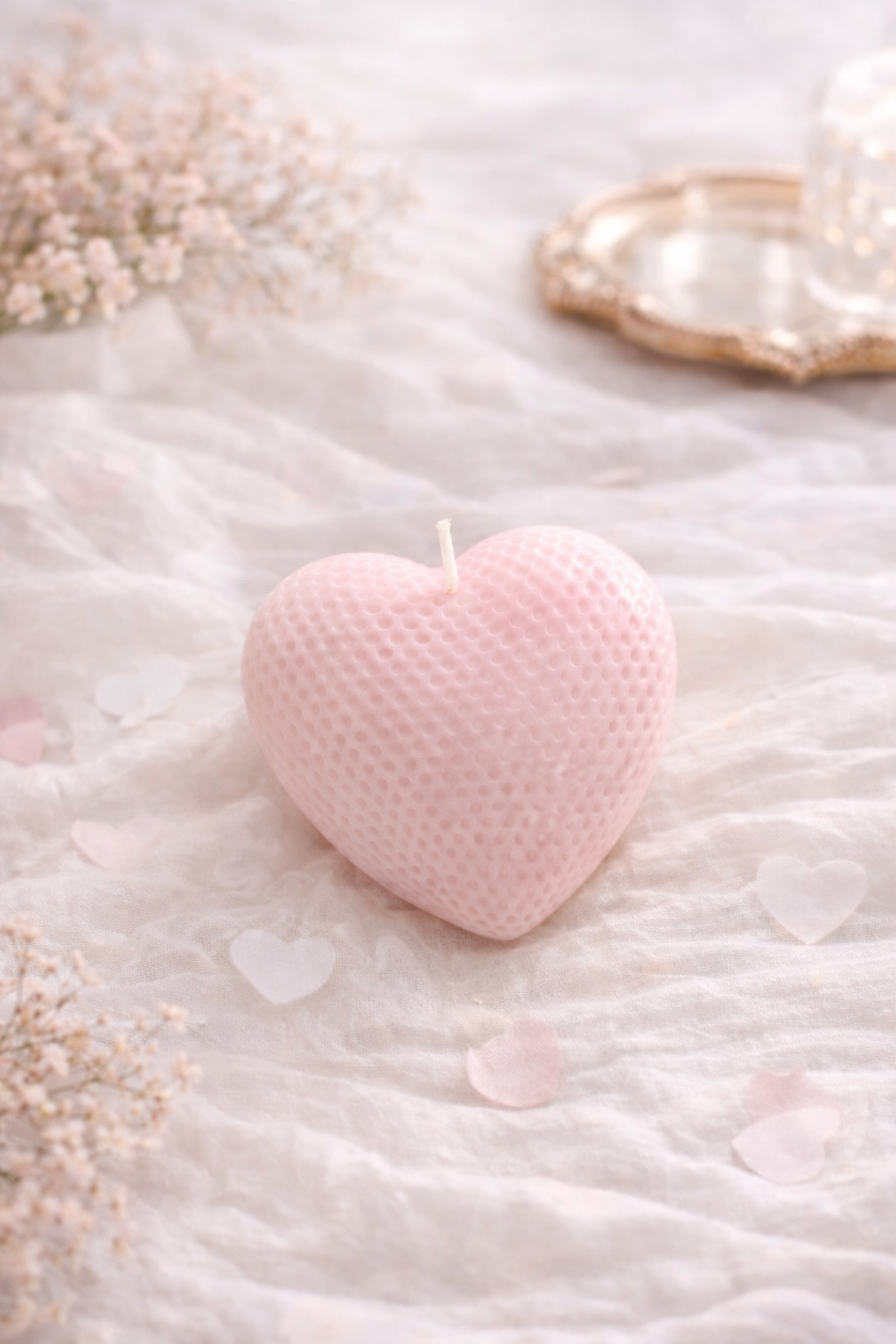 Velvet Heart Candle