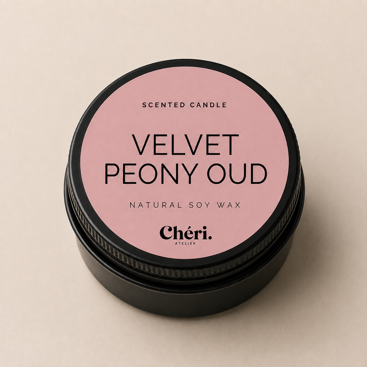 Velvet Peony Oud - Mini Scented Candle