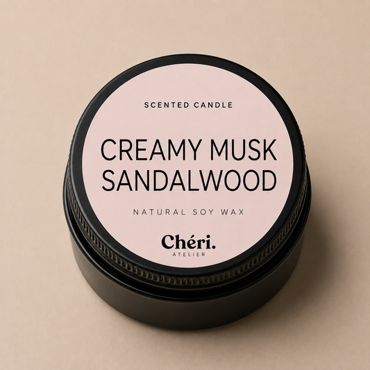 Creamy Musk Sandalwood - Mini Scented Candle
