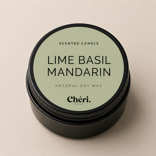 Lime Basil Manderin - Mini Scented Candle