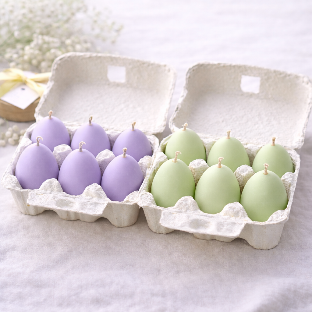 Easter Egg Candle Set - Set of 6