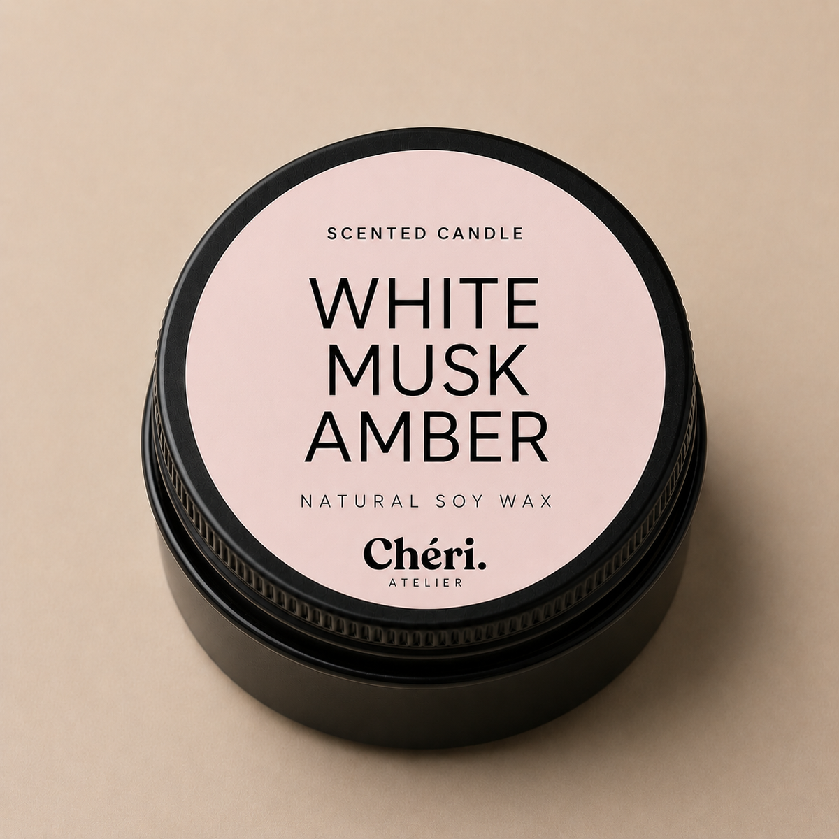 White Musk Amber - Mini Scented Candle