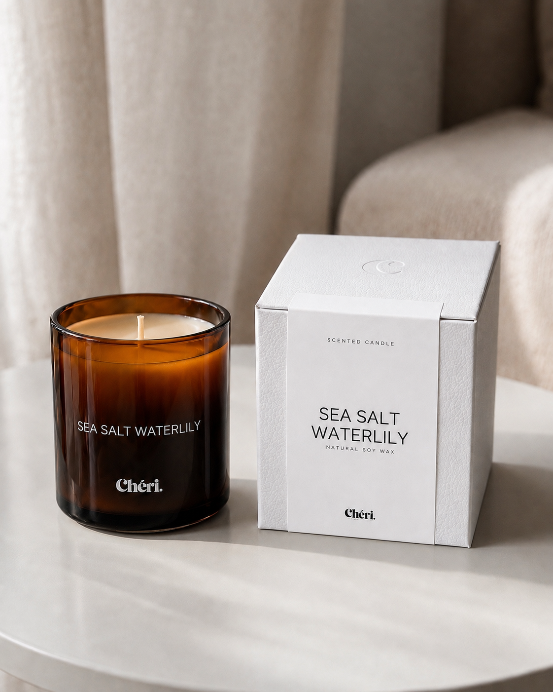 Sea Salt Waterlily - Scented Candle