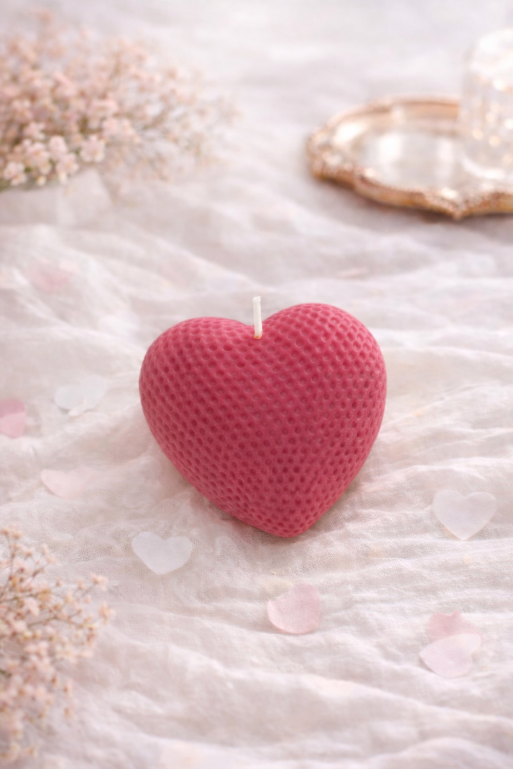 Velvet Heart Candle